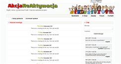 Desktop Screenshot of akcjareaktywacja.pl